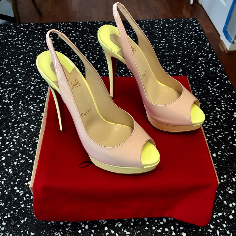 Christian Louboutin Lady Peep Sling Size 40 NIB